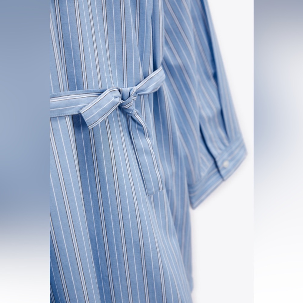 NWT Zara Poplin Wrap Shirt - Picture 11 of 11